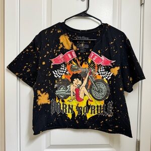 Vintage Betty Boop Black and Orange T-Shirt